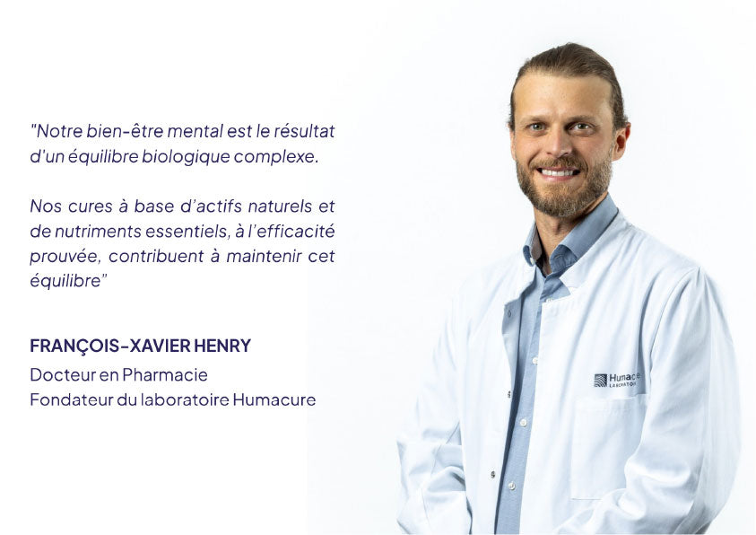 Cure de compléments alimentaires pour le bien-être mental - Actifs naturels et nutriments essentiels - Humacure