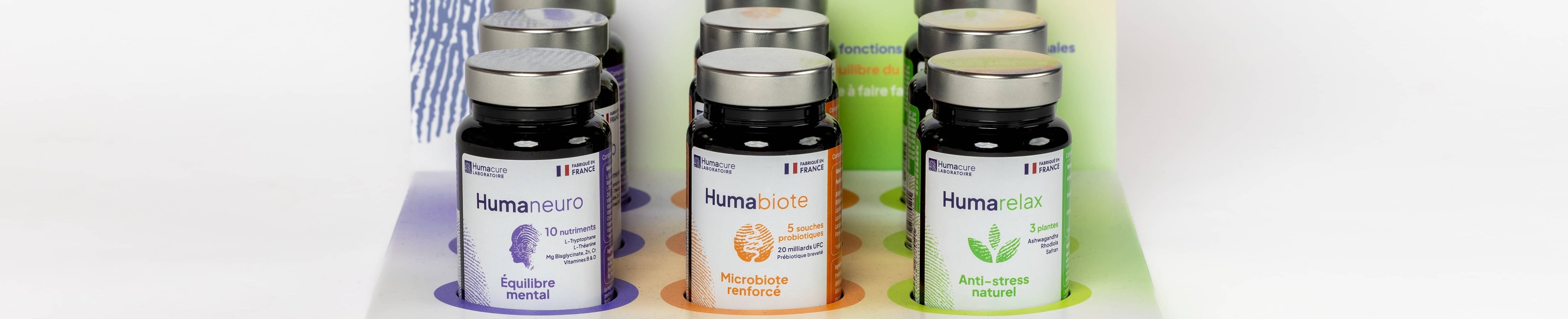 Compléments alimentaires pour le bien-être mental, Humacure, pharmacie